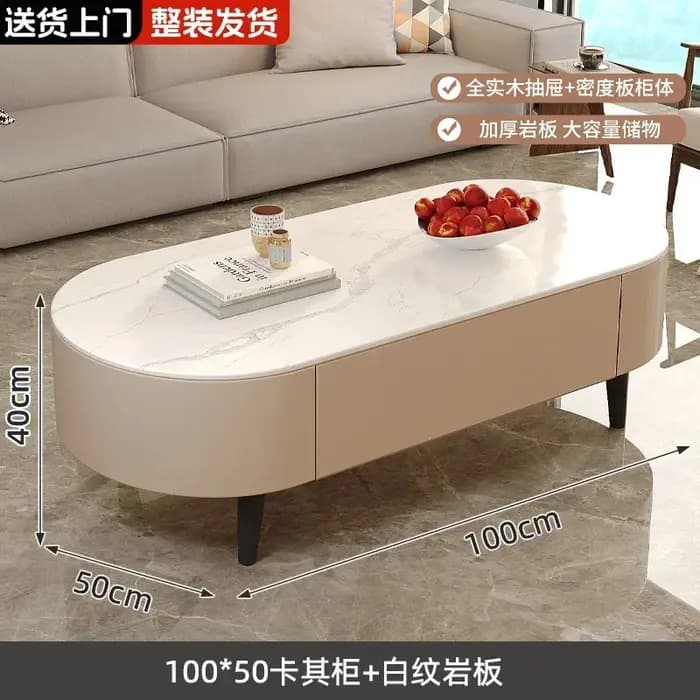 Table basse de design européen, table d'appoint de luxe unique pour salon, table d'appoint compacte,