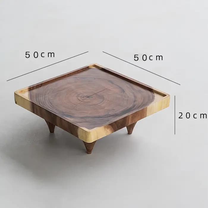 Table à thé japonaise carbonisée