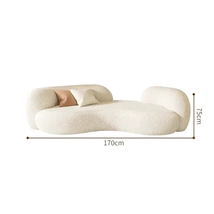 Canapé de salon de luxe nordique polaire berbère adultes élégant