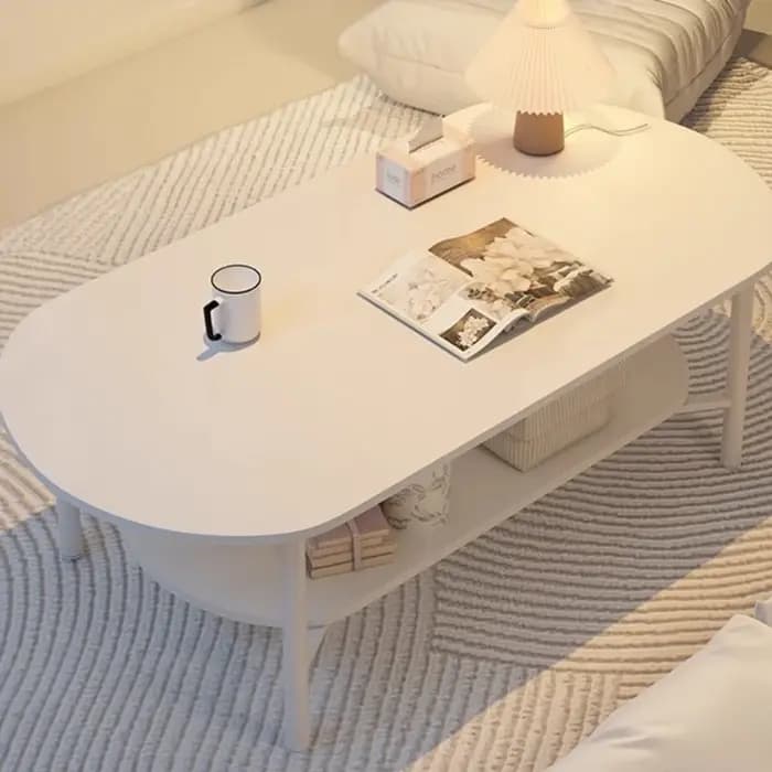 Tables basses portables blanches pieds modernes Design
