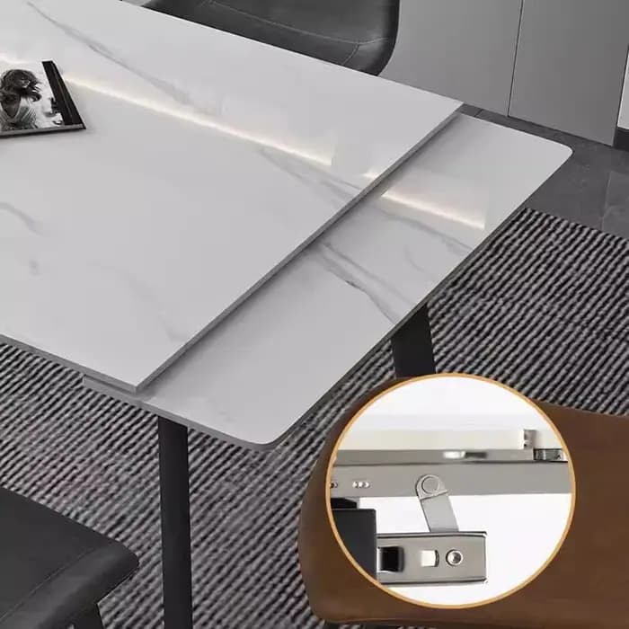 Tables à manger italiennes extensibles longues pour 4 à 12 personnes