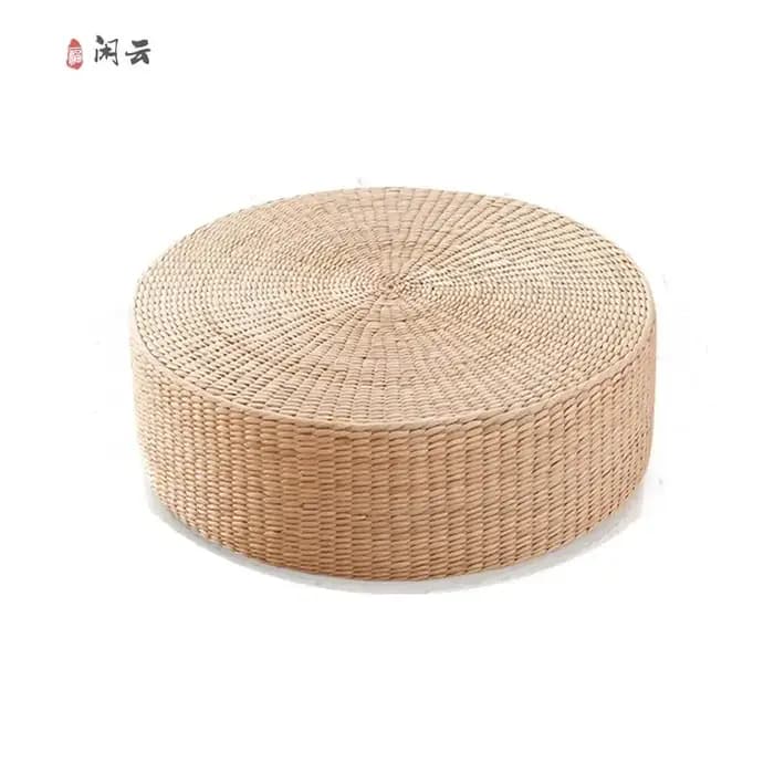 Table à thé Zen moderne en bambou et rotin BP76, Table d'appoint basse de Style Tatami pour balcon e