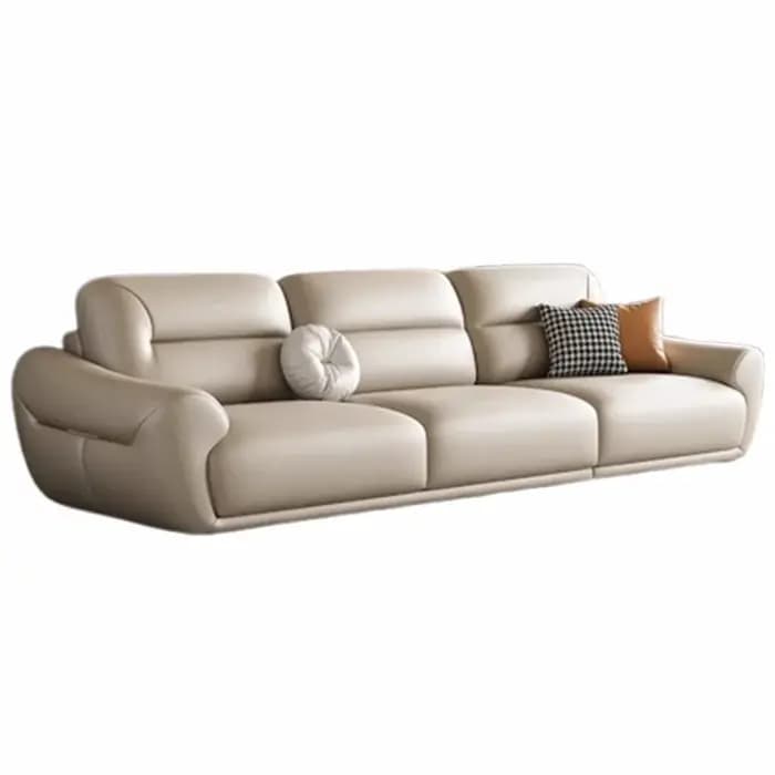 Canapés minimalistes italiens en cuir véritable multifonction chambres simples