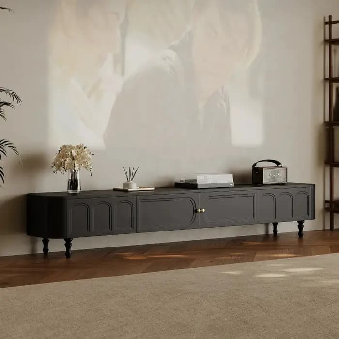 Meubles TV modernes, étagères rustiques pour médias, meubles TV Bauhaus, rangements floraux, meubles pour salons, meubles du milieu du siècle