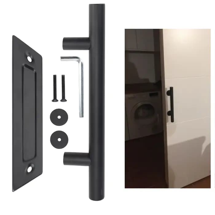 Pour armoire placard tirer encastré bois porte poignée coulissante grange