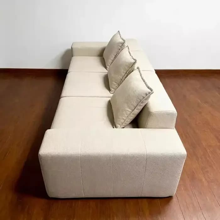 Canapé de salon moderne et relaxant en tissu