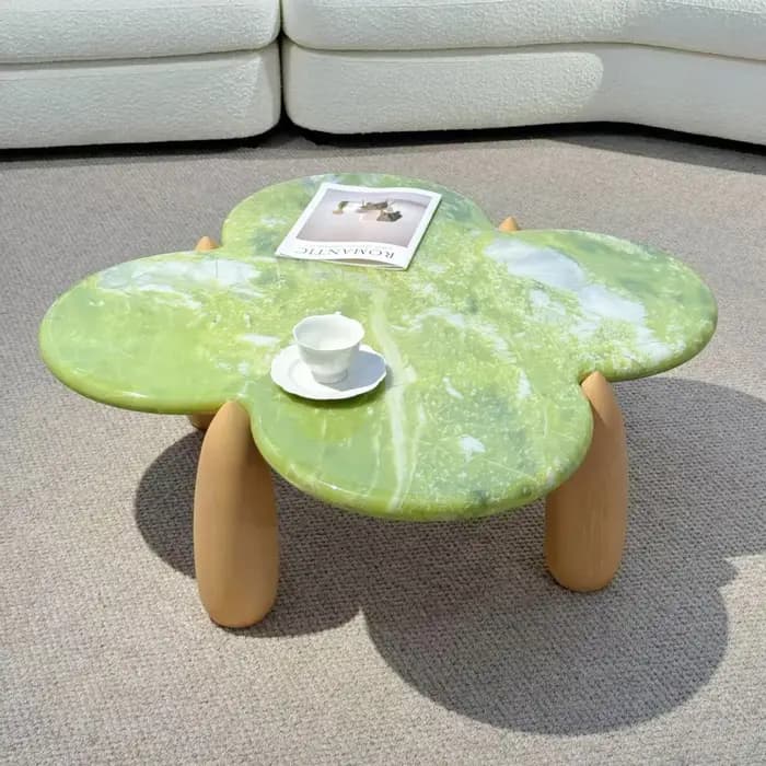 Table basse ronde de qualité avec rangement, style italien minimaliste moderne, table d'appoint esthétique haut de gamme, meuble de salon