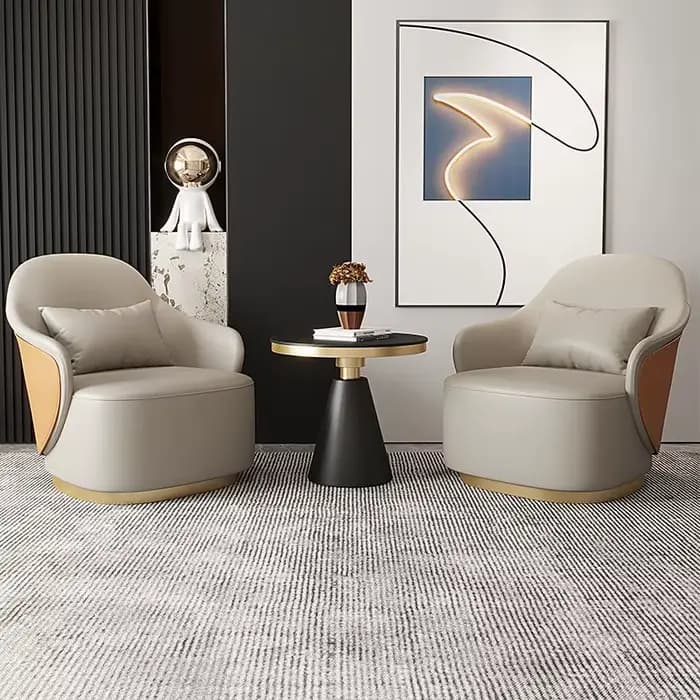 Fauteuil pivotant de luxe léger