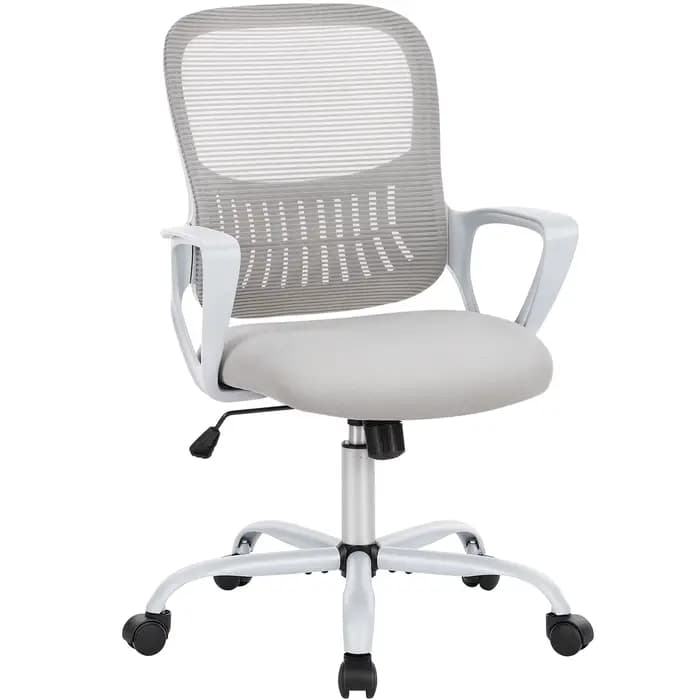 JIan-Chaise de Bureau Ergonomique à Dossier en Maille, Réglable, à Roulettes, pour Ordinateur, Jeu à