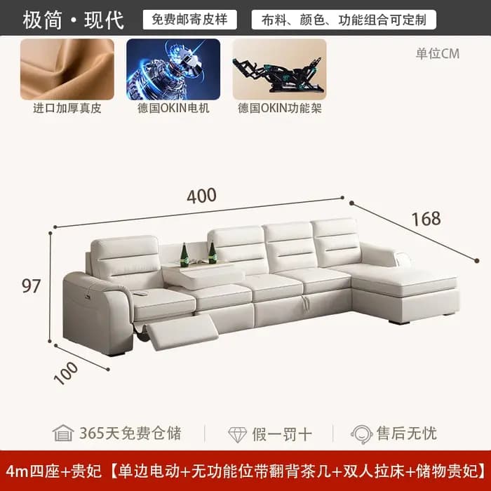 Salon rangement canapé fauteuils inclinable Convertible Relax