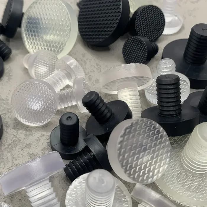10 ou 5 pièces dessus en verre Table meubles intégré pare-chocs en caoutchouc pinces meubles trou bo