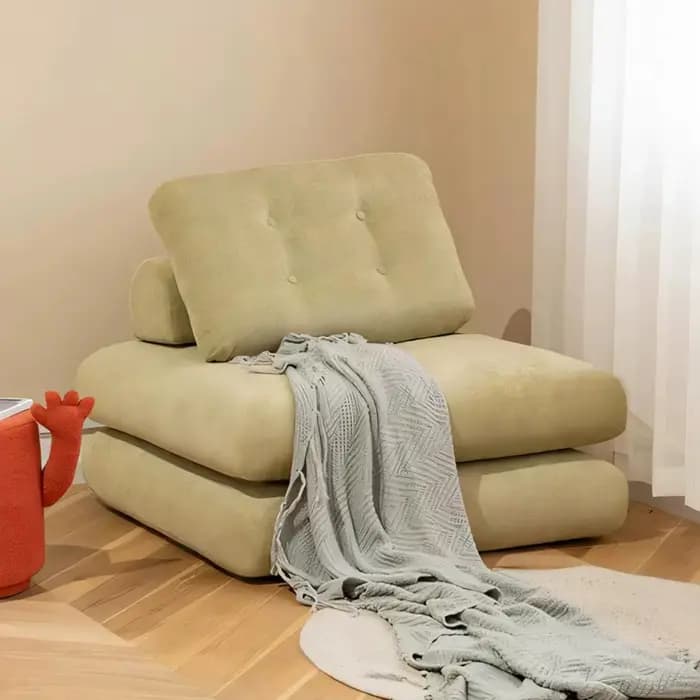 Canapé-lit inclinable en tissu