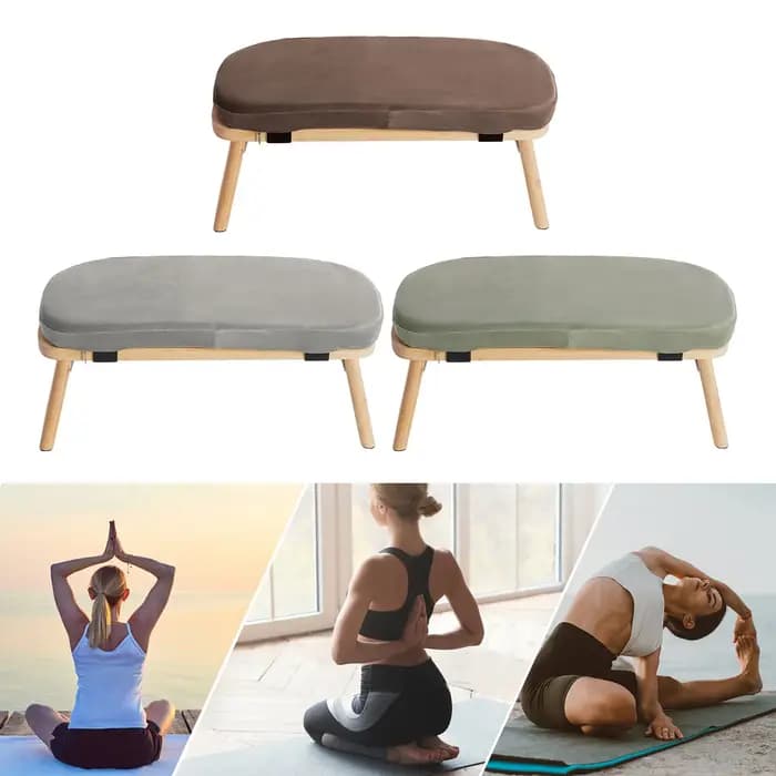 Bymaocar Banc de méditation, tabouret de méditation pliable et ergonomique, banc de méditation pliab