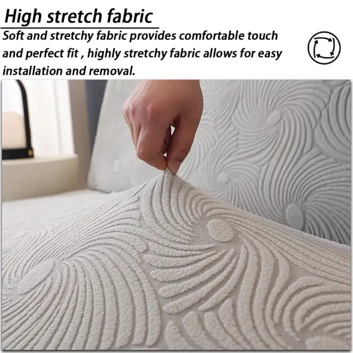 Housses de canapé-lit Jacquard de haute qualité sans accoudoirs pour salon