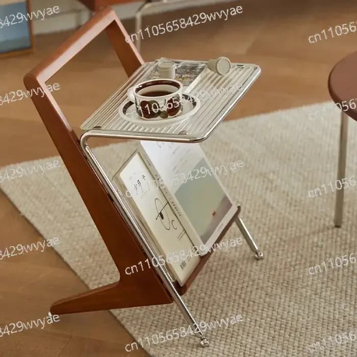 Table d'appoint en bois massif, petite table basse, table de chevet, mini table créative pour petite
