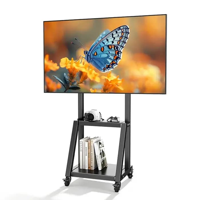 Support TV mobile sur roulettes pour téléviseurs de 32 à 50 pouces