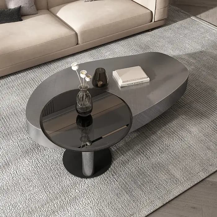 Table basse au design original, table basse antique peu encombrante, table basse coréenne pour réception, table basse postmoderne