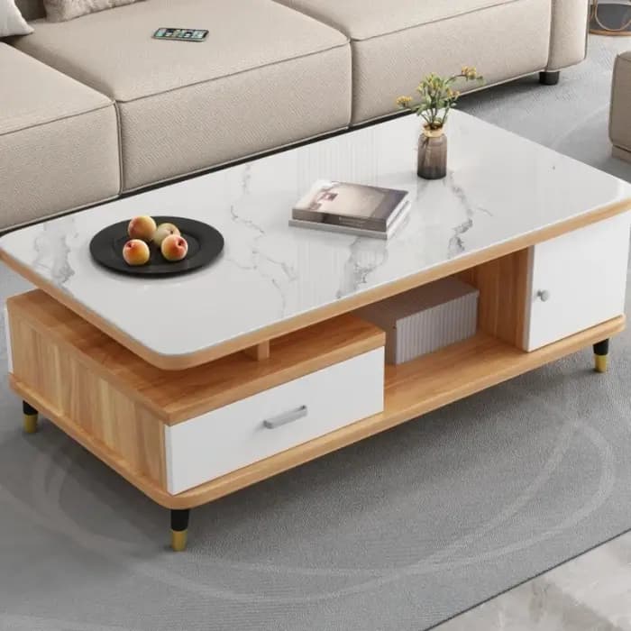 Tables basses d'appoint modernes japonaises simples en bois naturel