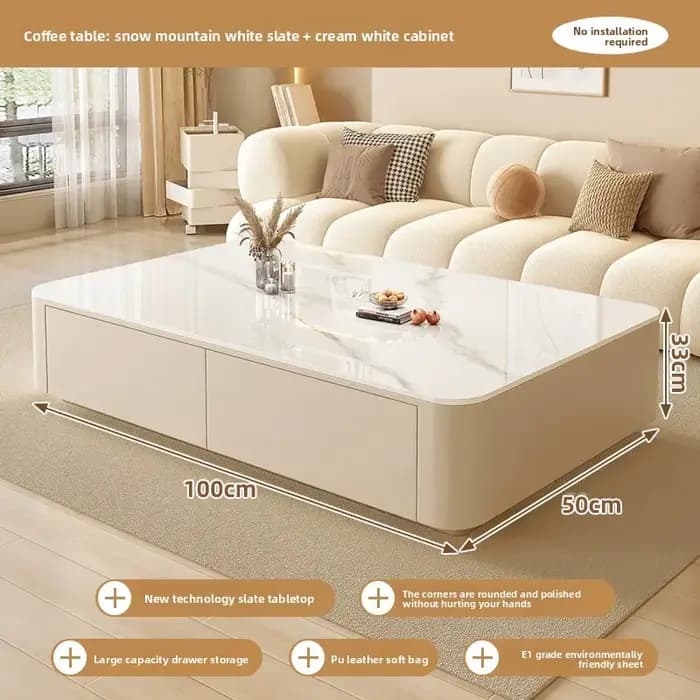 Nordique moderne pas cher mignon Table basse clair Simple concepteur écriture Mesas meubles de salon