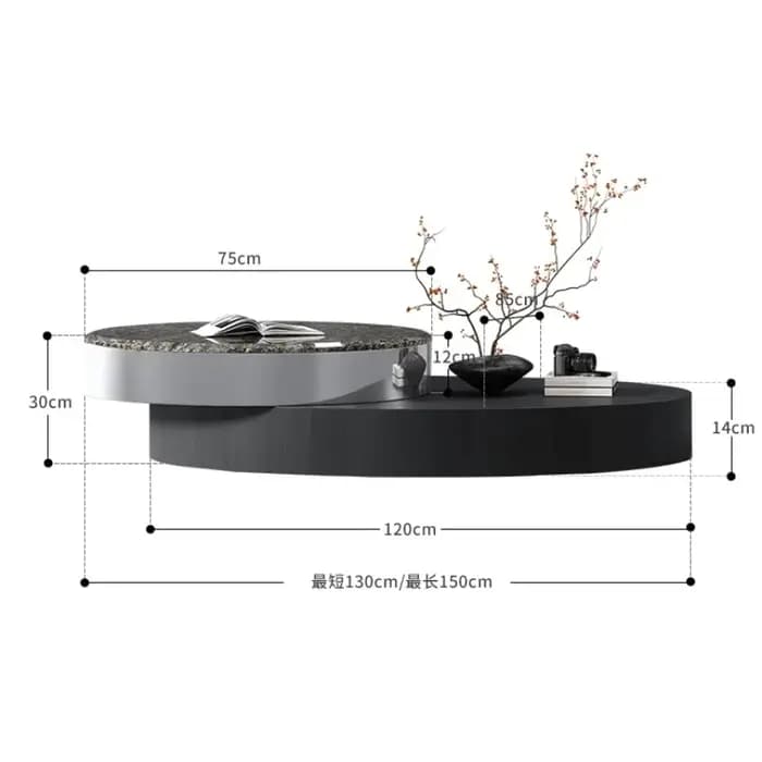 Table basse Simple Unique minimaliste Glam affichage organisateur