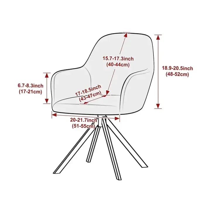 Housse de fauteuil en jacquard de couleur unie