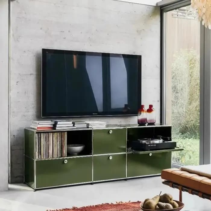 Meuble Tv haut Simple, poignées verticales