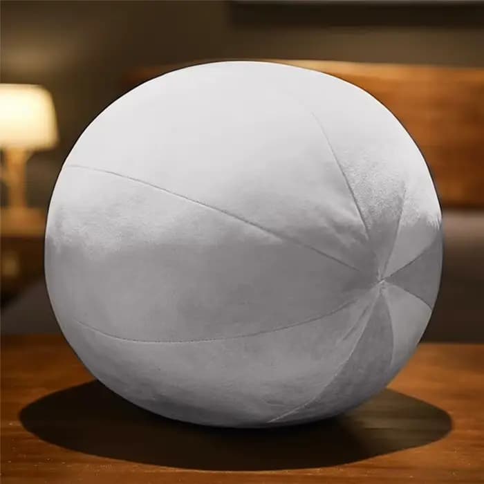 Coussin Boule Ronde en Velours de Style Nordique, Pouf de Siège en Peluche, Décor de Canapé de Chambre, Coussin Boule Douce, Heart de Taille et de Dos