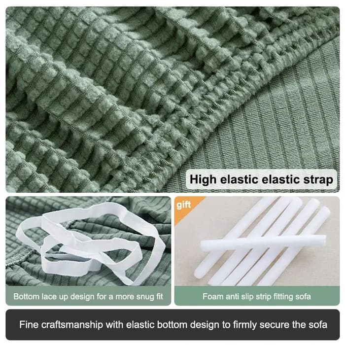 Juste de canapé Jacquard élastique