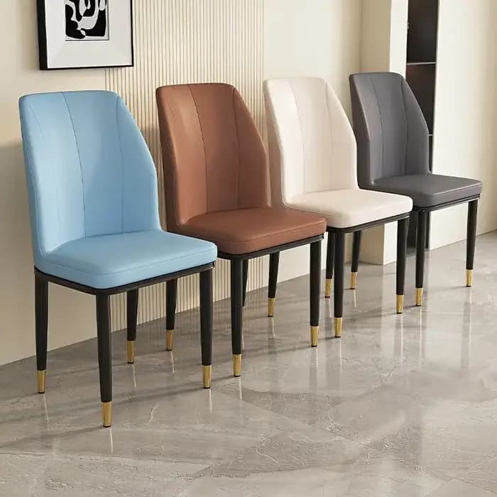 Ensemble de 2 chaises de salle à manger esthétiques élégantes