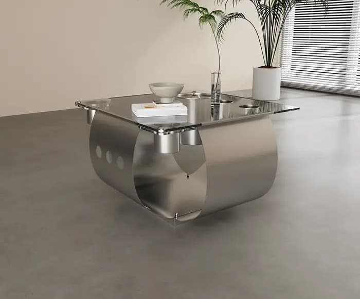 Table basse De luxe européenne Design Unique Table basse moderne à la mode rectangulaire Meubles De