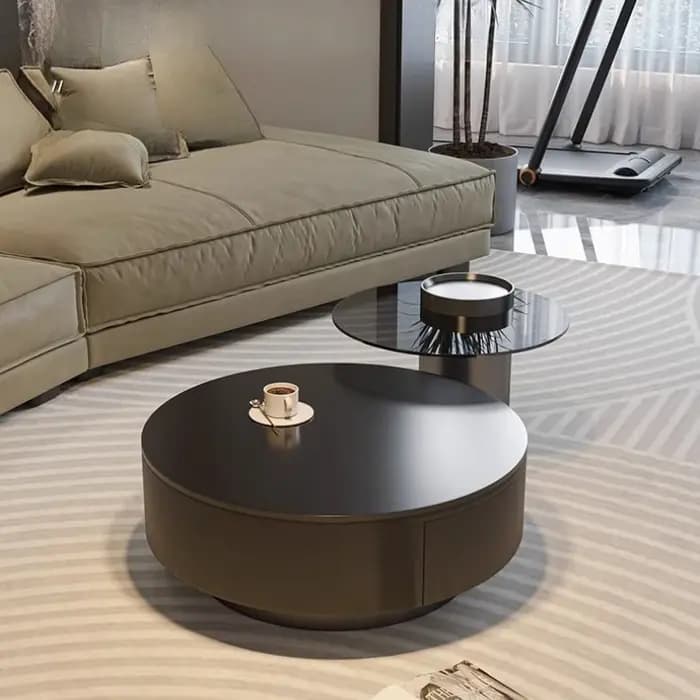 Tables basses ovales design ordinateur portable luxe italien