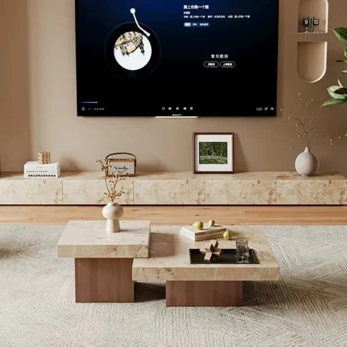Table basse vintage pour petit appartement