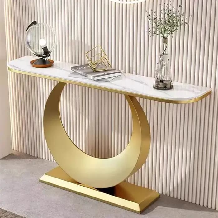 Table console de Style Glam italien minimaliste gain de place Table d'entrée Vintage esthétique élég