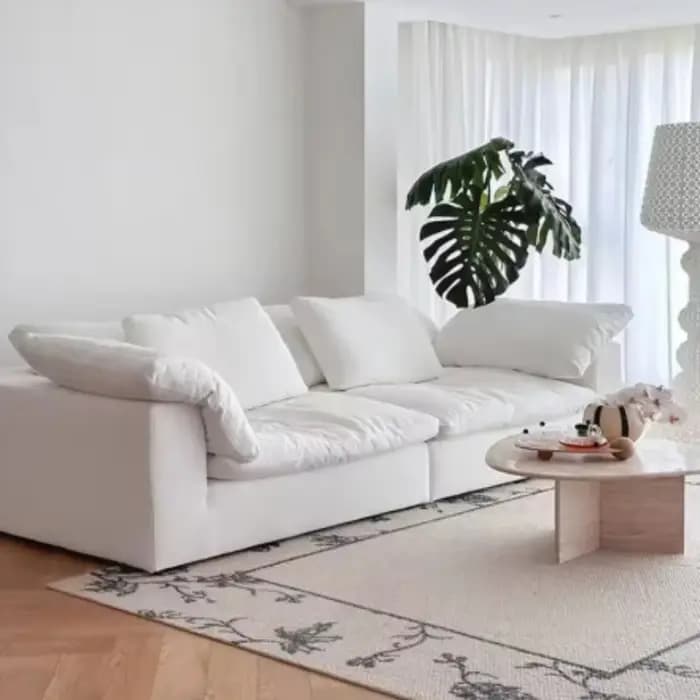 Salon concepteur Compression canapé paresseux coussin moderne inclinable
