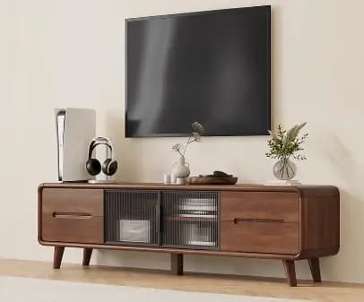 Meubles de télévision rustiques Vintage avec tiroirs