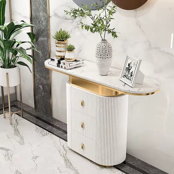 Rangement avec tiroirs Tables Console entrée couloir