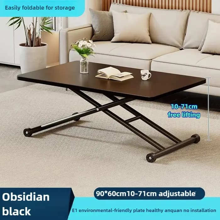 Table basse pliante relevable – Bureau multifonction mobile pour petits appartements