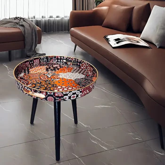 Table basse bohème thé