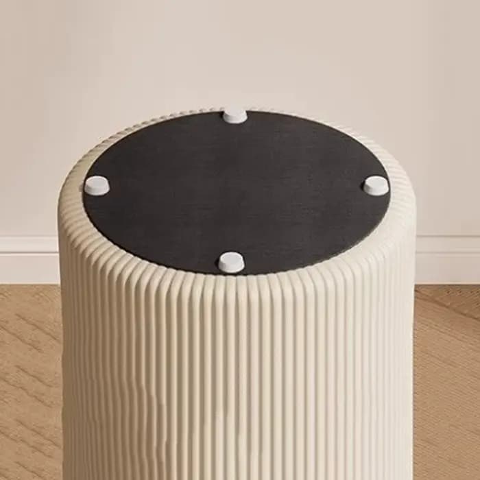 Tabouret de rangement bas rond moderne, tabourets de maquillage, esthétique, confortable, pour une s