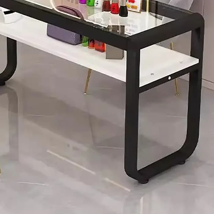 Table à ongles en verre trempé