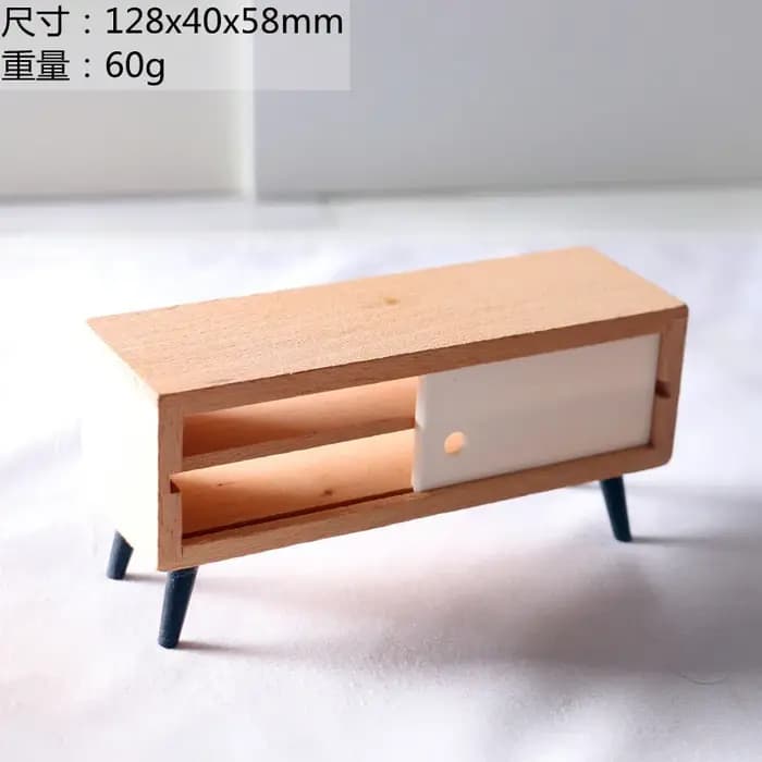 Mini Meuble TV ou Télévision en Bois pour Maison de Course Blyth OB11