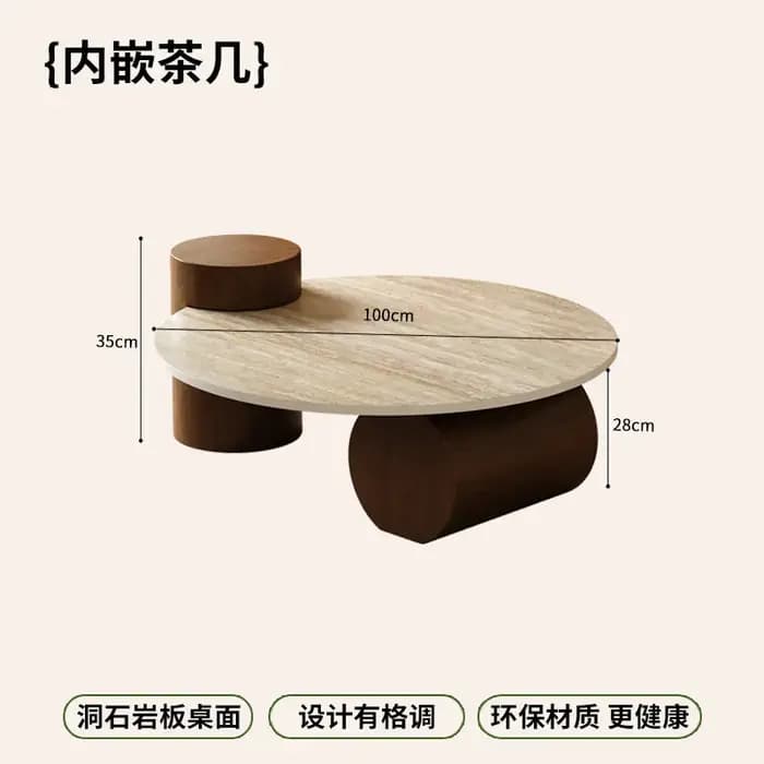 Table basse vintage en bois