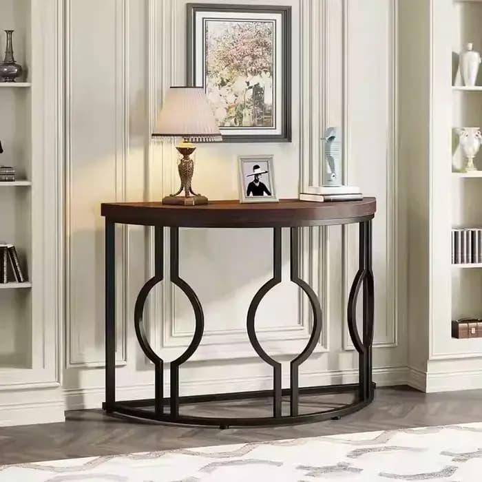 Tables de console en métal du milieu du siècle Design