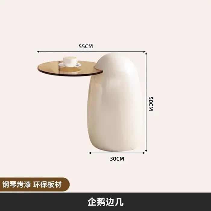 Table basse en forme de patte de chat, design mignon, avec une élégante forme de patte de chat, Mesa