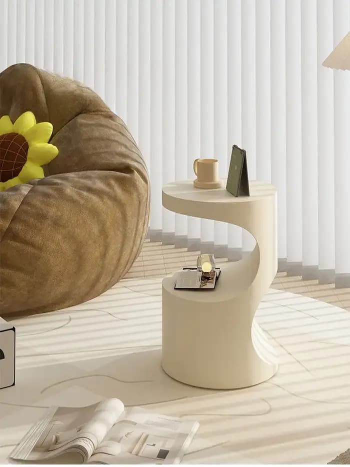 Table basse légère de luxe Simple avec bord en fer forgé