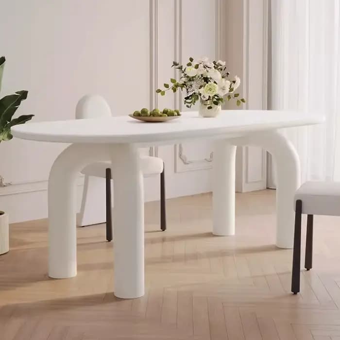 Table de salle à manger nordique de luxe pour salon