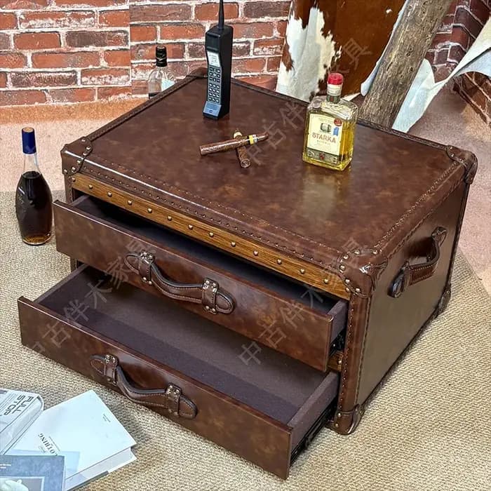 Rangement Table basse de luxe cadre d'affichage ornements esthétiques