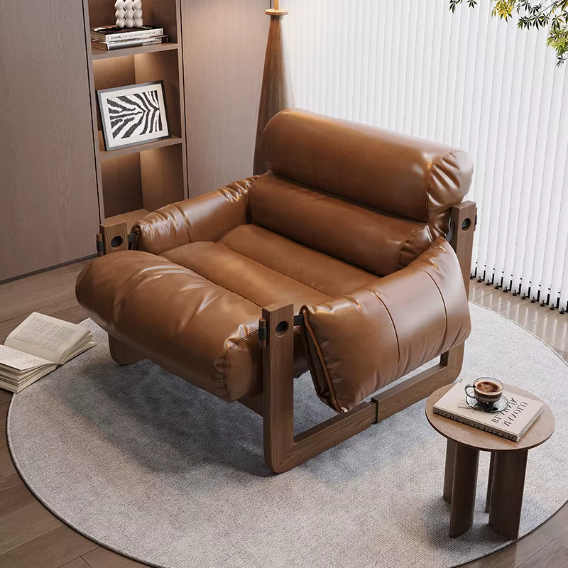 Canapés de Salon modernes en cuir, confortables, minimalistes, de luxe, américains, Glamour, rétro, 