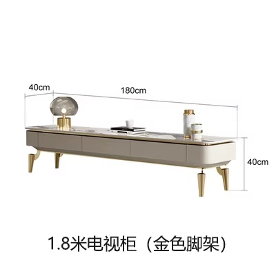 Meubles de télévision italiens modernes Design tiroirs Style Table de télévision Premium luxe à la m