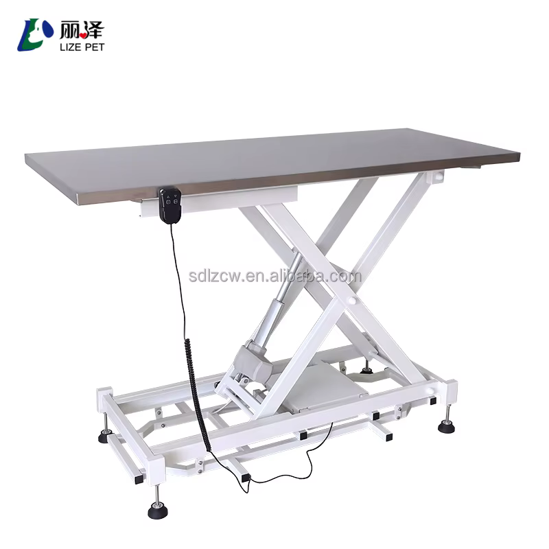 Table d'examen chirurgical électrique pour clinique hospitalière, table d'opération en acier inoxyda